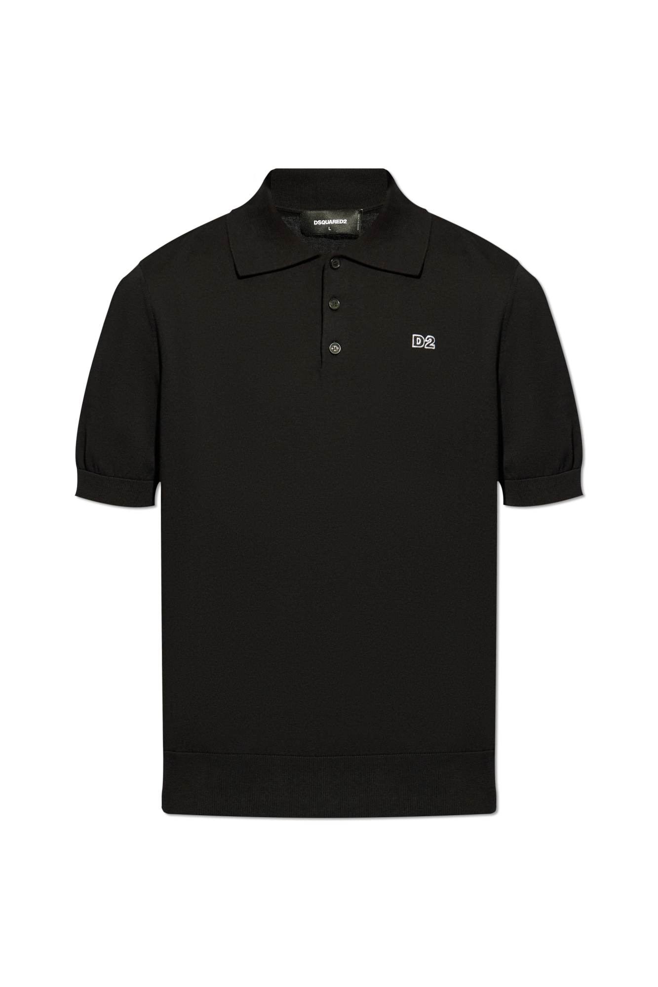 Black Polo with logo Dsquared2 - Vitkac AS